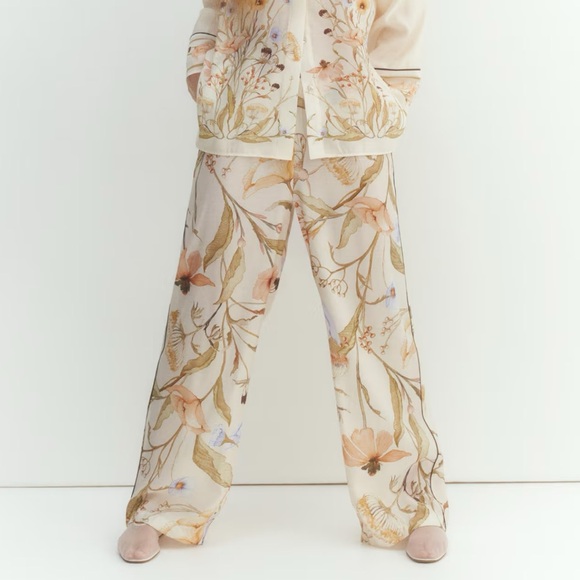 NWT H&M Piping-Detail Pants - Picture 7 of 10